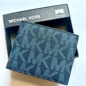MK Michael Kors BLUE Jet Set Men's Wallet - ADMRL/PL BLUE - NEW in Box!